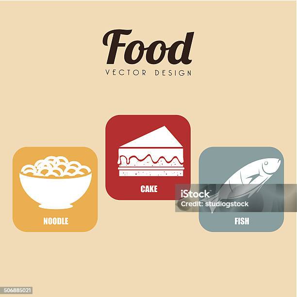 Vetores de Design De Comida e mais imagens de Alimentação Não-saudável - Alimentação Não-saudável, Almoço, Bolo