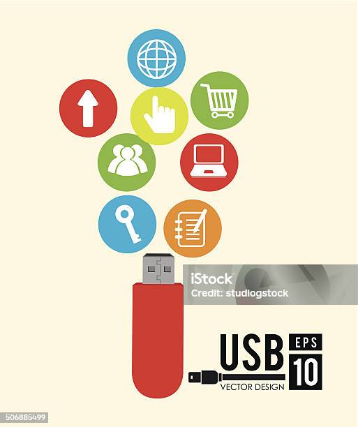 Usb Disign Usb Design Stock Illustration - Download Image Now - Computer, Computer ...