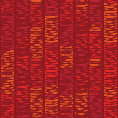 Traditional African Ornamental Pattern with hand drawn elements. Stylized Seamless texture with waves. Warm Red African Pattern for decoration or background or wrapping.