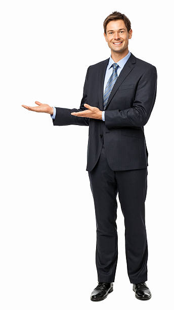 istock Portrait Of Confident Businessman Presenting 506887743