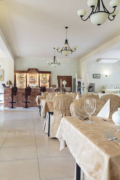 istock Wooden bar in hotel restaurant 506888858