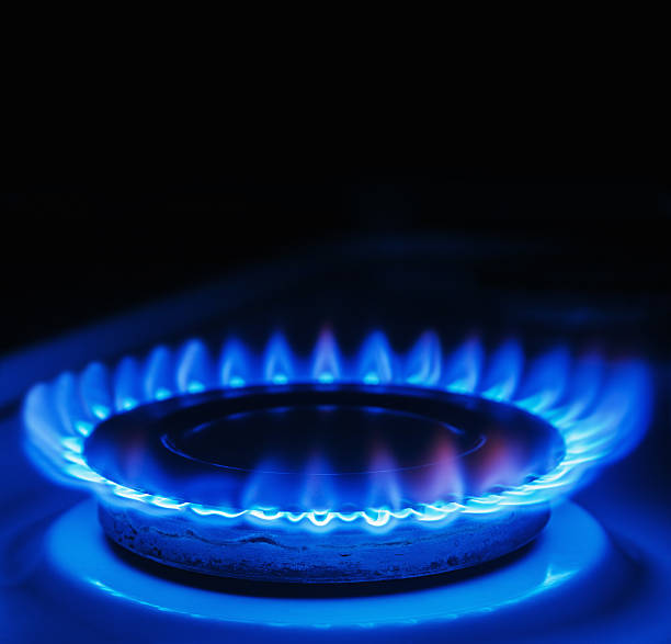 istock Blue flames of gas 506889151
