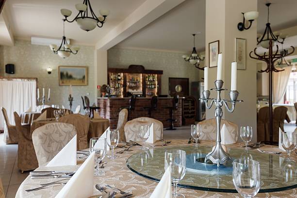 istock Elegant banquet room 506890044