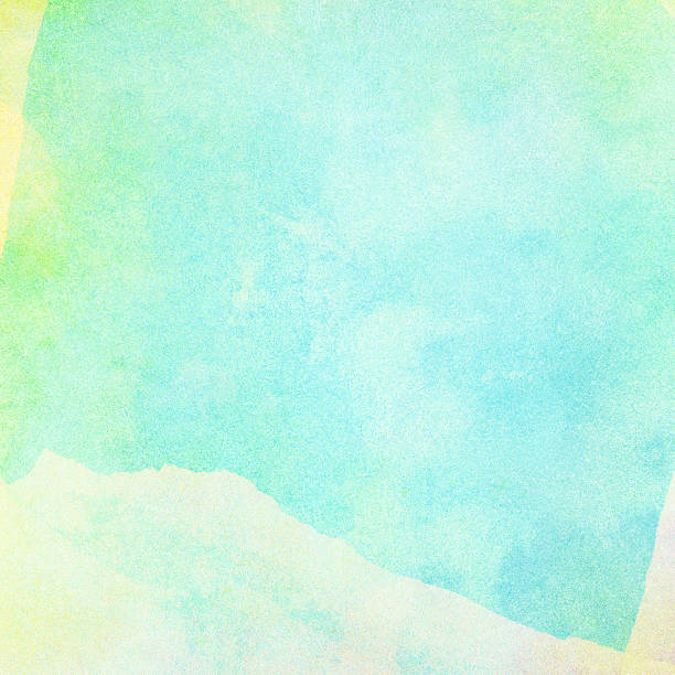 istock Light abstract blue, green painted watercolor background 506890776
