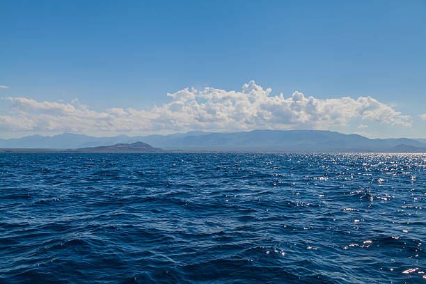 istock Blue Sea Ocean and Blue Sky Tropical Background Scenery 506890885