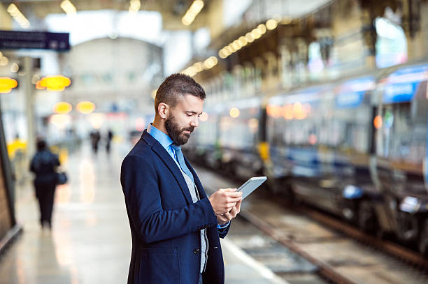 istock Businessman with smart phone 506891224
