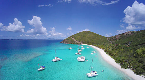 istock high angle view of White Bay, Jost Van Dyke, BVI 506891439