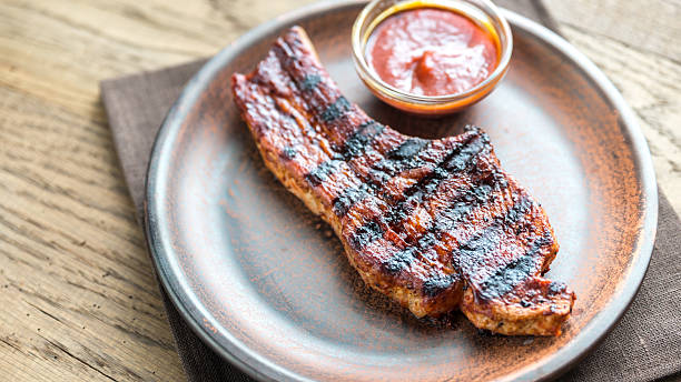 istock Portion of grilled pork ribs 506893746
