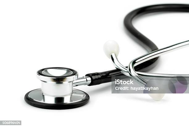 Stethoscope On White Background Stock Photo - Download Image Now - Stethoscope, White Background, Healthcare And Medicine