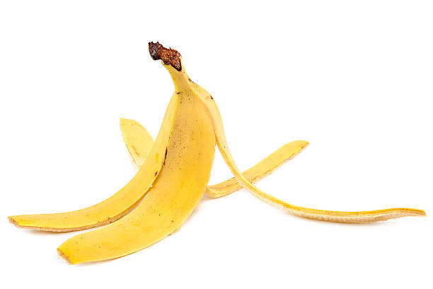 istock Banana peel on a white background. 506897004