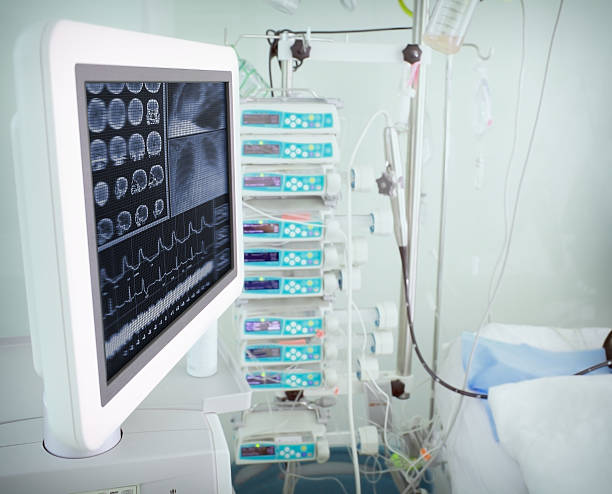istock Modern computer device in a hospital room 506898138