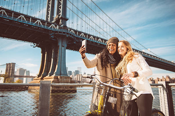 istock Sharing a Bicycle ride my friend in NYC 506900054