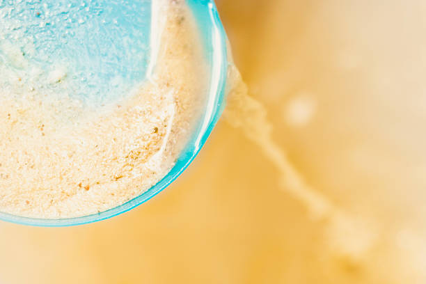 istock Water flowing out of the blue plate 506900504