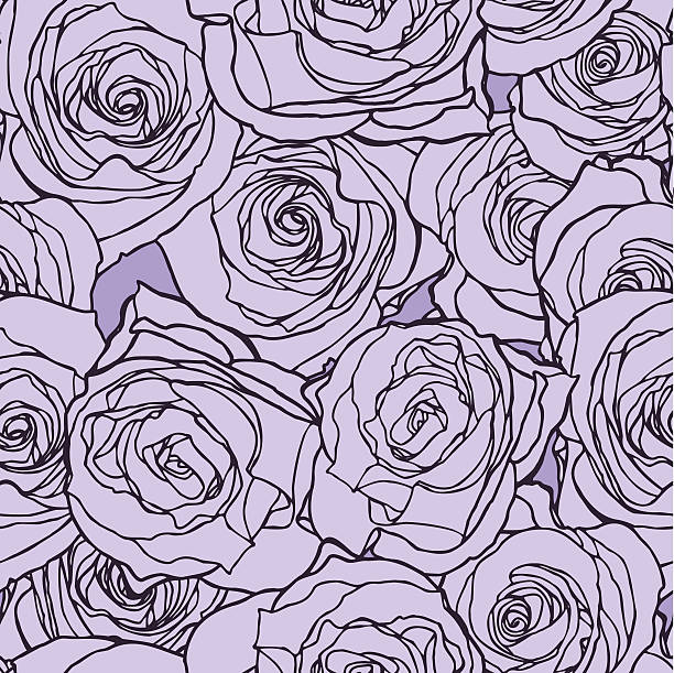 illustrazioni stock, clip art, cartoni animati e icone di tendenza di seamless pattern con fiori rosa - bouquet rose peony rosé