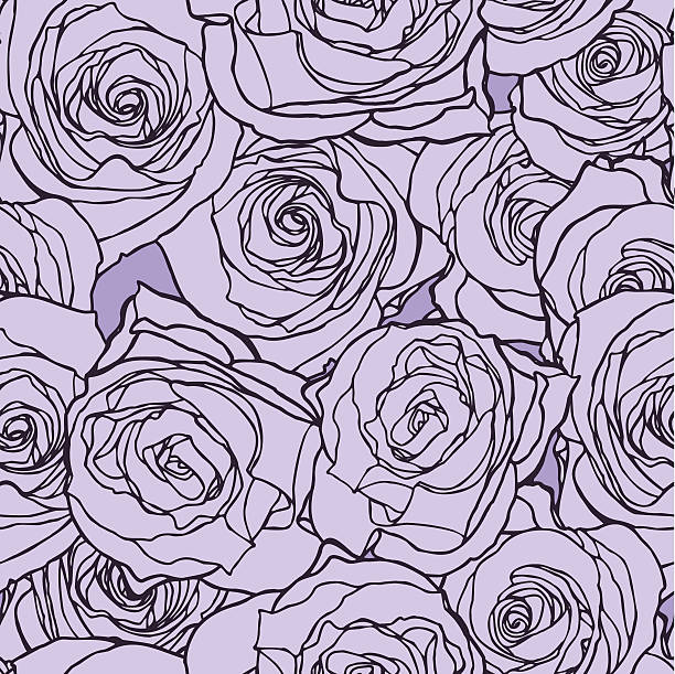 ilustrações, clipart, desenhos animados e ícones de sem costura padrão rosa com flores - bouquet rose peony rosé