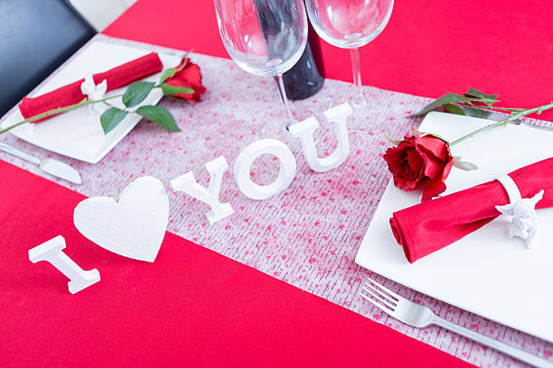 istock Beautifully served table for Valentines day 506902408