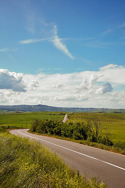 istock asphalt road in Tuscany hills, 506902972