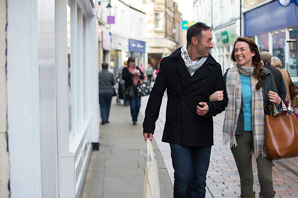 istock Couple Out Shopping in Town 506903382