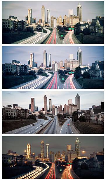 istock Set of Atlanta skylines 506903808