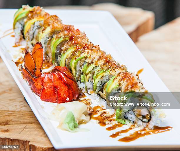 Japanische Roll Stockfoto und mehr Bilder von Avocado - Avocado, Fische und Meeresfrüchte, Fotografie