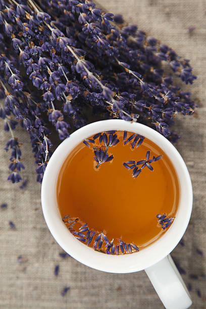 istock Lavender and cup of tea 506910047