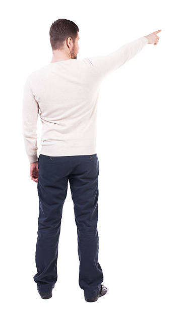 istock Back view of pointing business man. 506910502