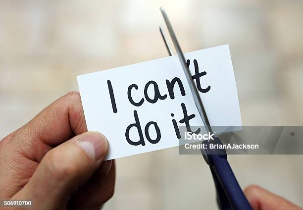 I Can Do It Stock Photo - Download Image Now - Confidence, Motivation, Conquering Adversity