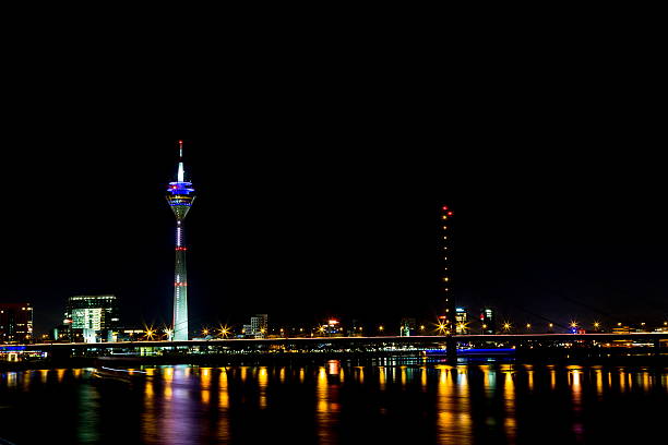 istock Dusseldorf on the Rhine Skyline at night 506911884