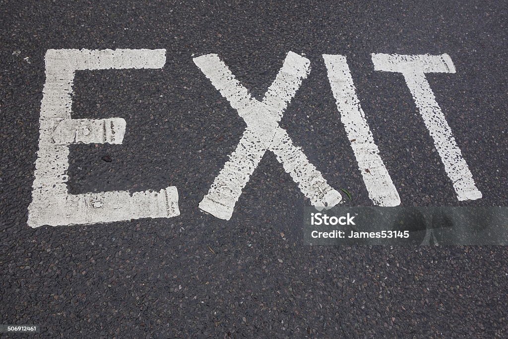 Exit Sign Traffic Sign Exit Sign Stock Photo - Download Image Now - Asphalt, Direction ...