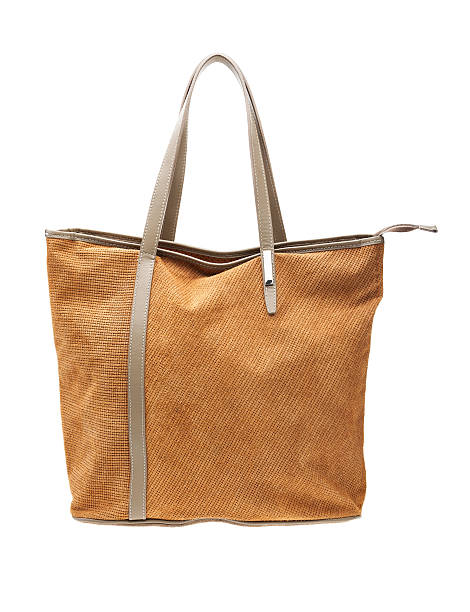 istock Brown womens bag isolated on white background. 506913404