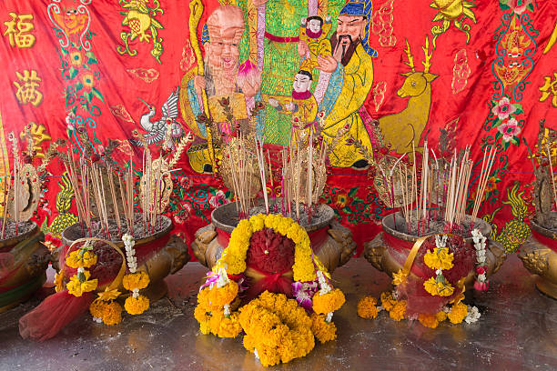 istock Joss Stick burn on th box at chinese shrine 506914164