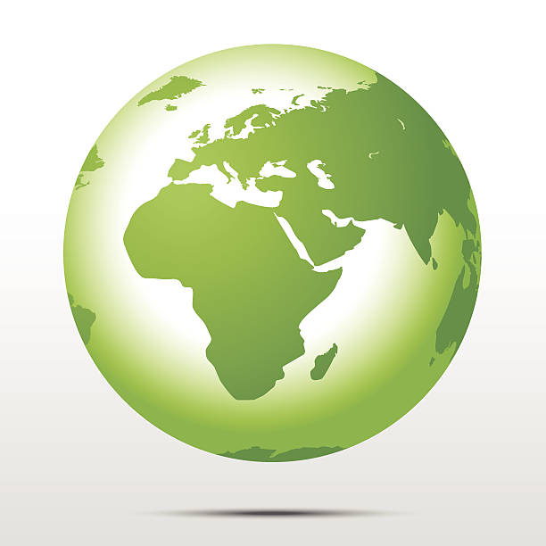 Green Earth Globe Green Earth Globe,vector background italian music stock illustrations