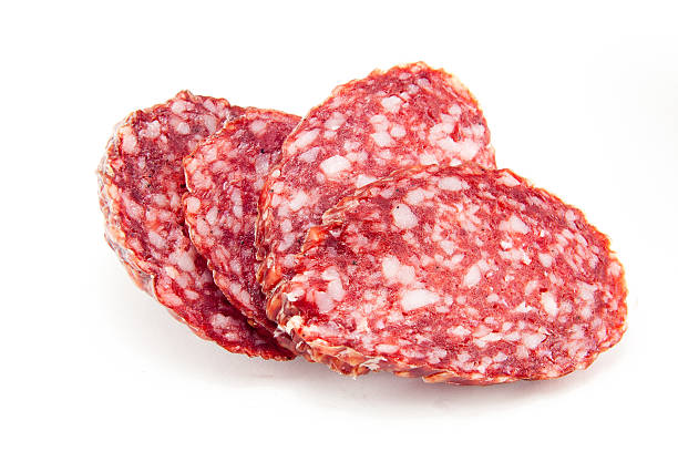 istock salami isolated on a white background 506915084