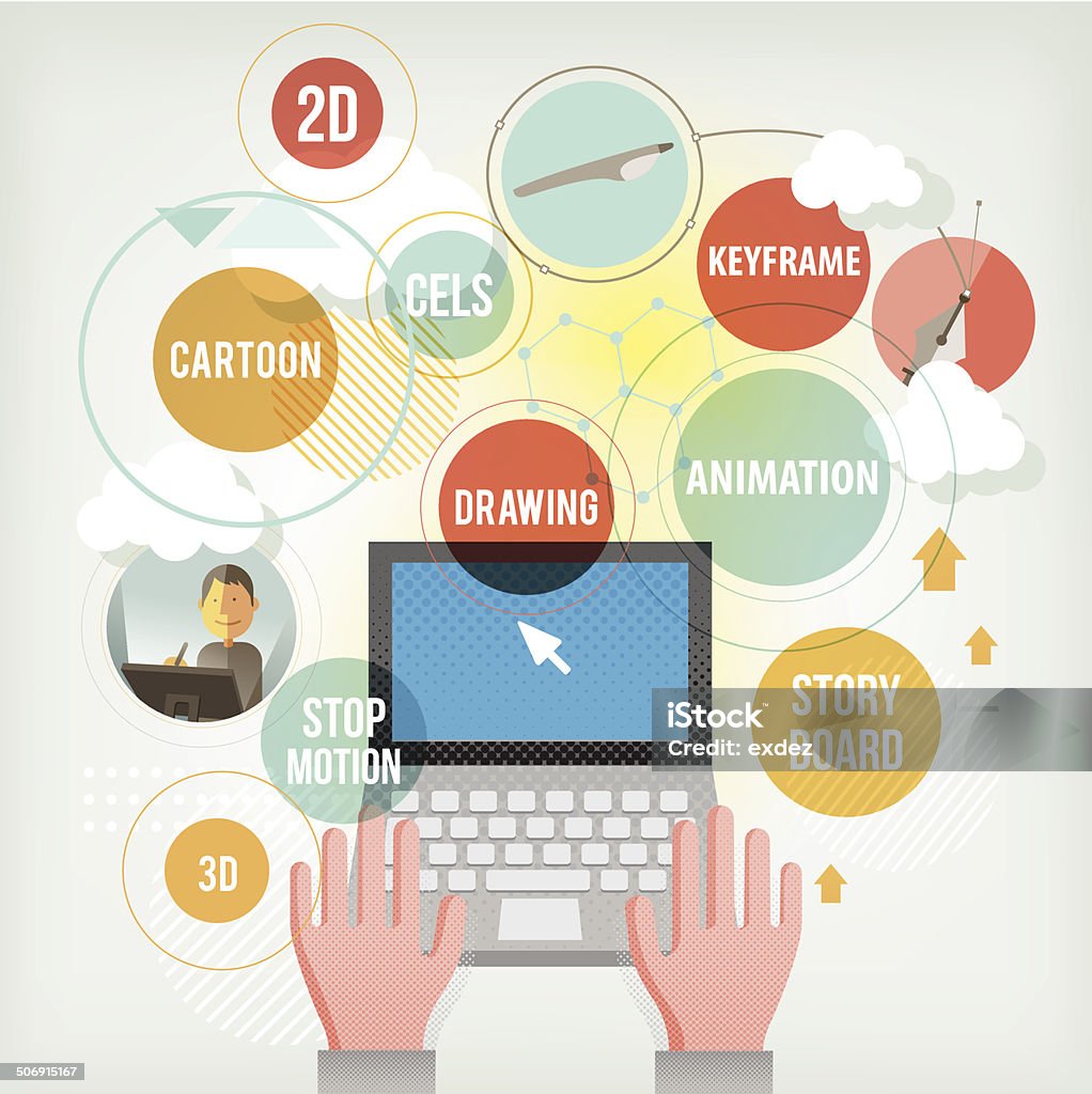 Motion Vector Computer Graphics Motion Graphic Stock Illustration - Download Image Now - Computer ...