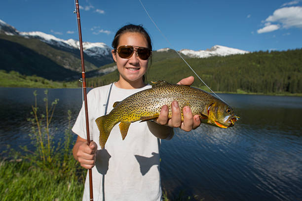 istock Girl Holding trout 506915436