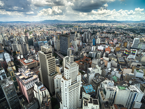 Aerial view of Sao Paulo, Brazil