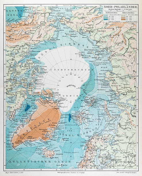 istock Map of the Arctic Region 1897 506916382