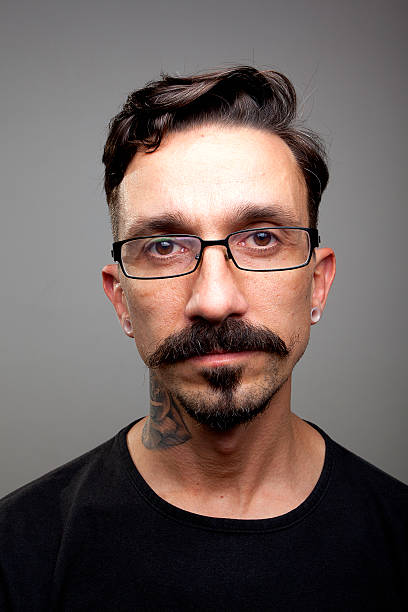 Männer Brille-Porträt – Foto