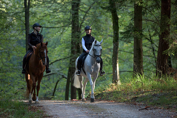 istock Women riding horses 506916466