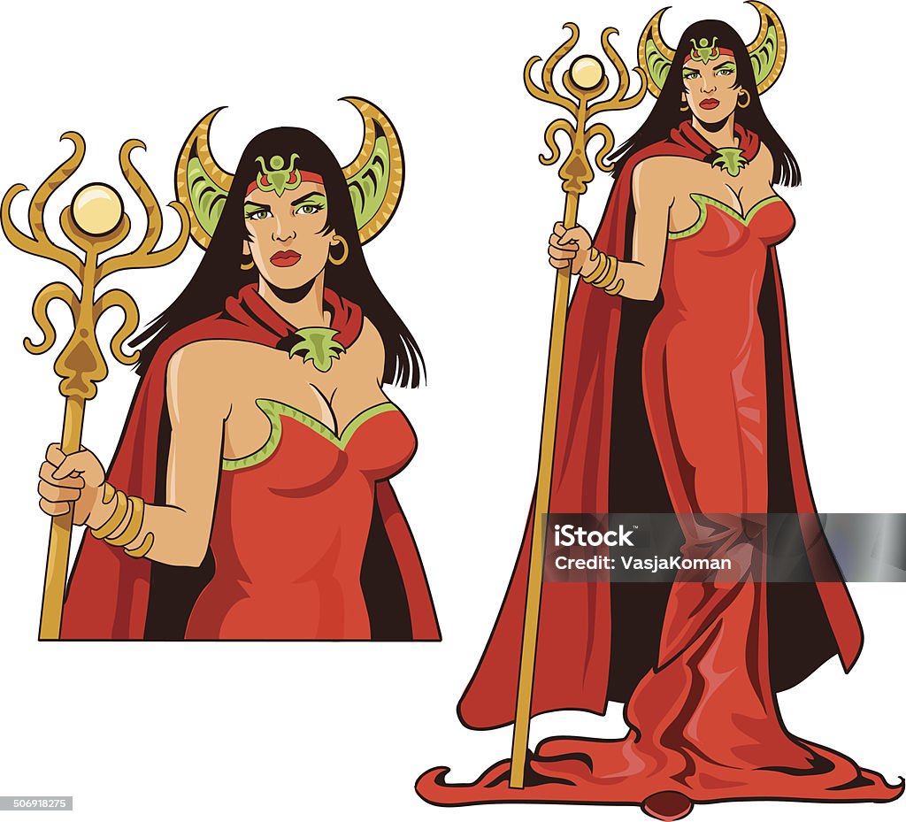 Powerful Enchantress All images are placed on separate layers for easy editing. Adulation stock vector