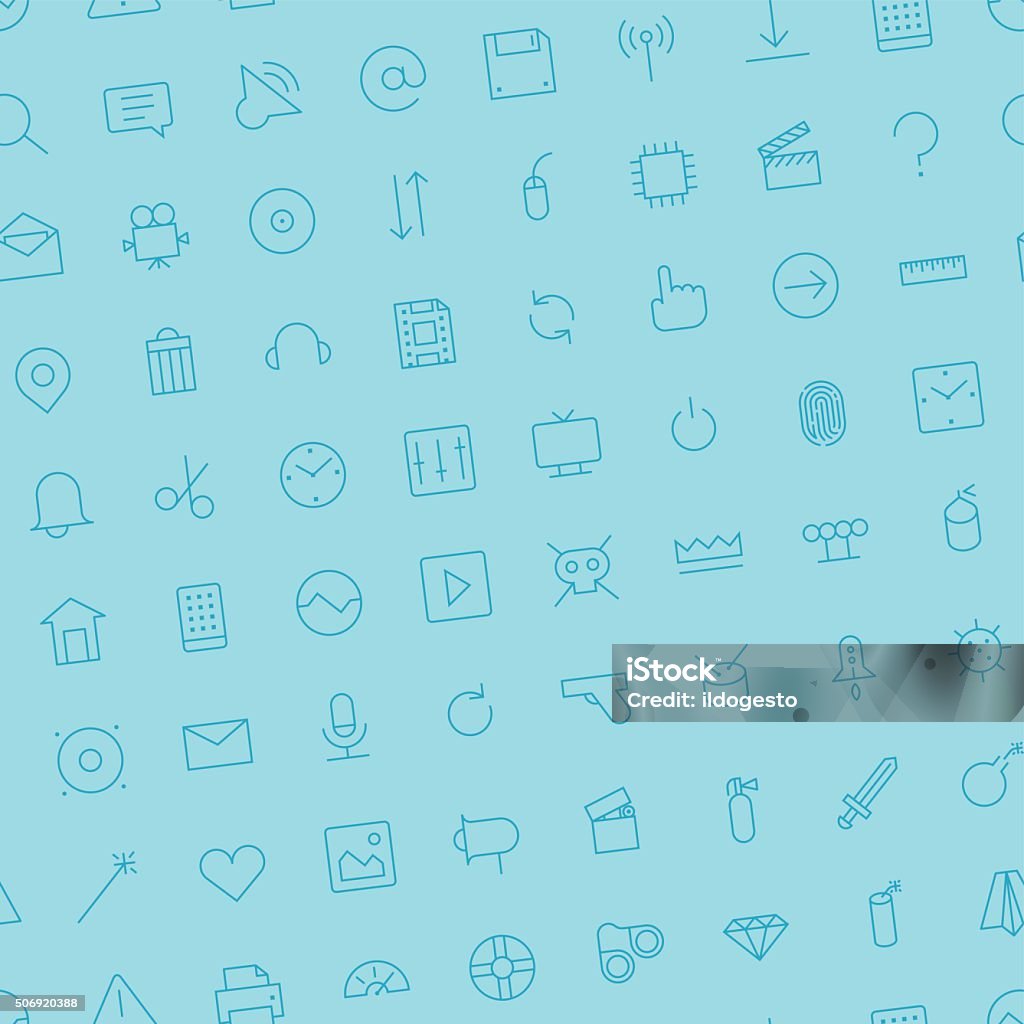 Background Pattern For User Icon Seamless Background Pattern For User Interface Stock Illustration ...