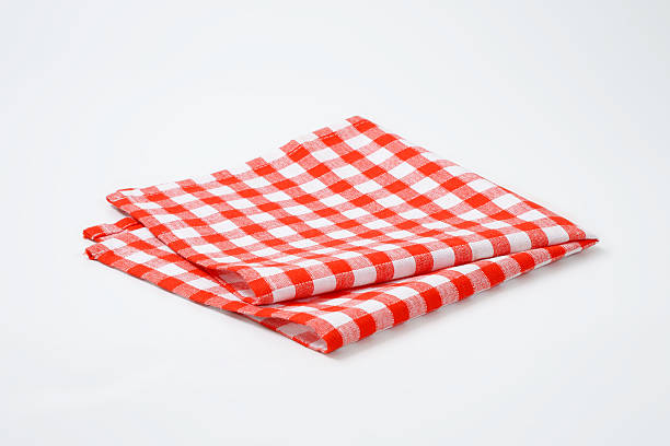 istock red and white napkin 506921158