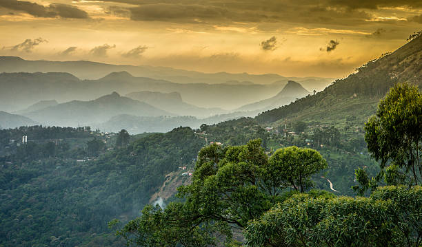 Western Ghats mountains stock photo