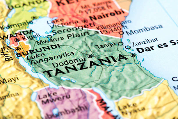 istock Map of Tanzania 506921538