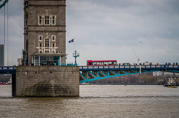 istock Red bus crossing Tower Bridge 506921986