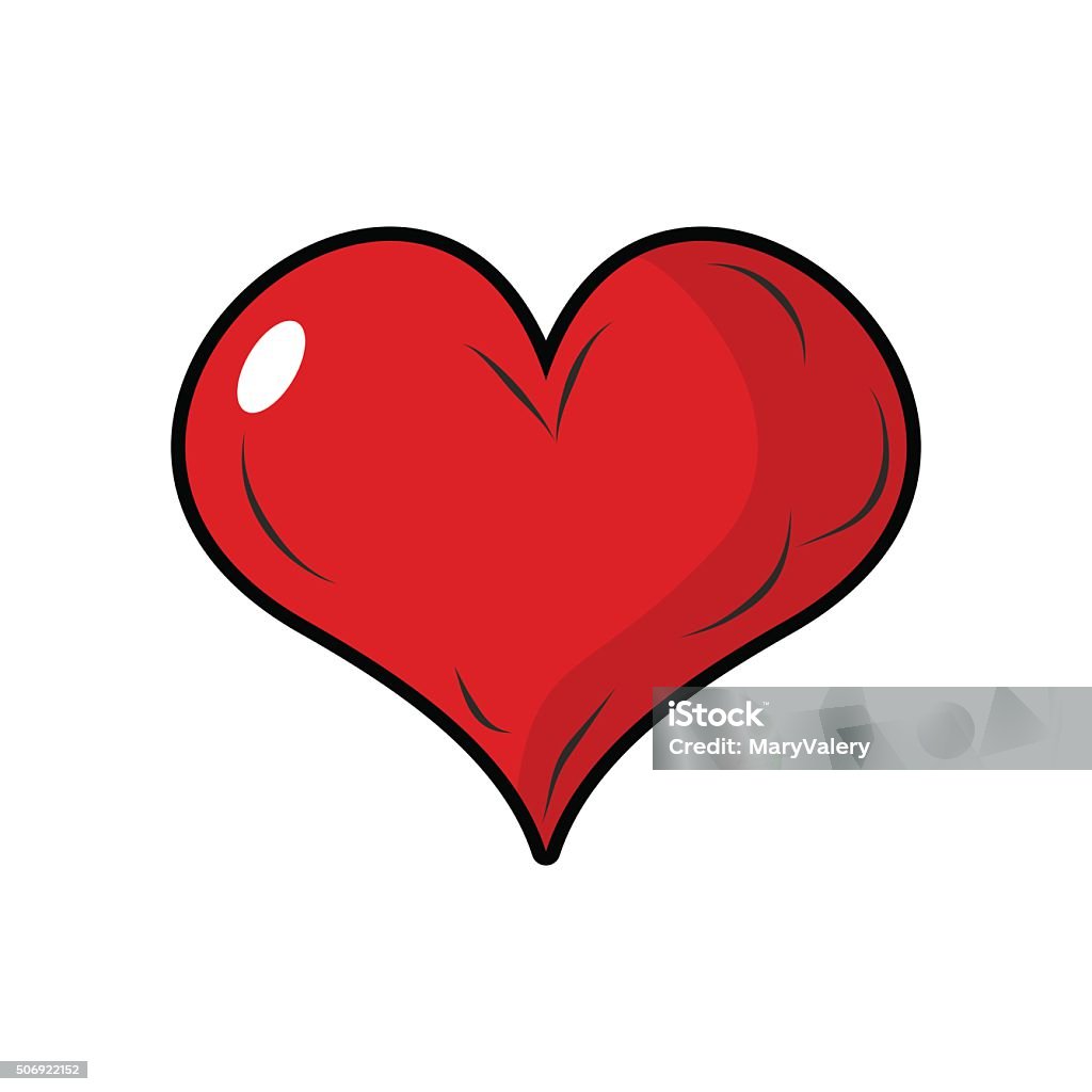 Red Heart Symbol Of Love 3d Heart With Blink Stock Illustration ...