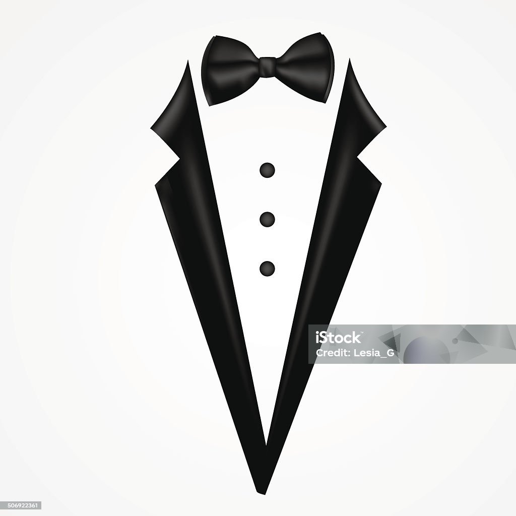 Tuxedo vector with bow Adult stock vector