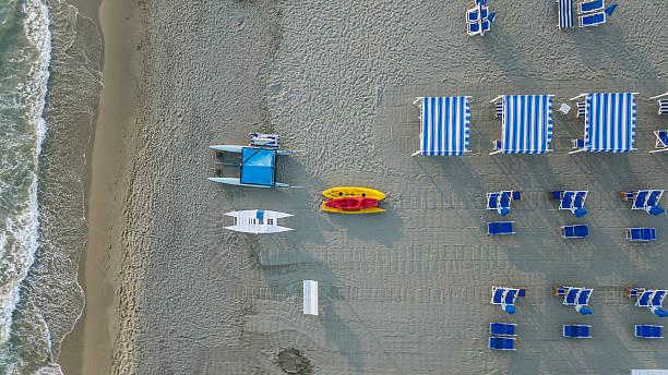 istock Aerial view of private beach 506923298