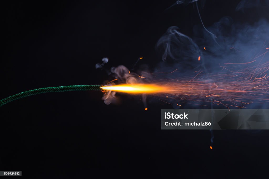 Fuse is burning Fuse is burning. Dynamite Fuse Explosive Fuse Stock Photo