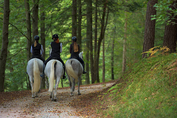 istock Women riding horses 506925334